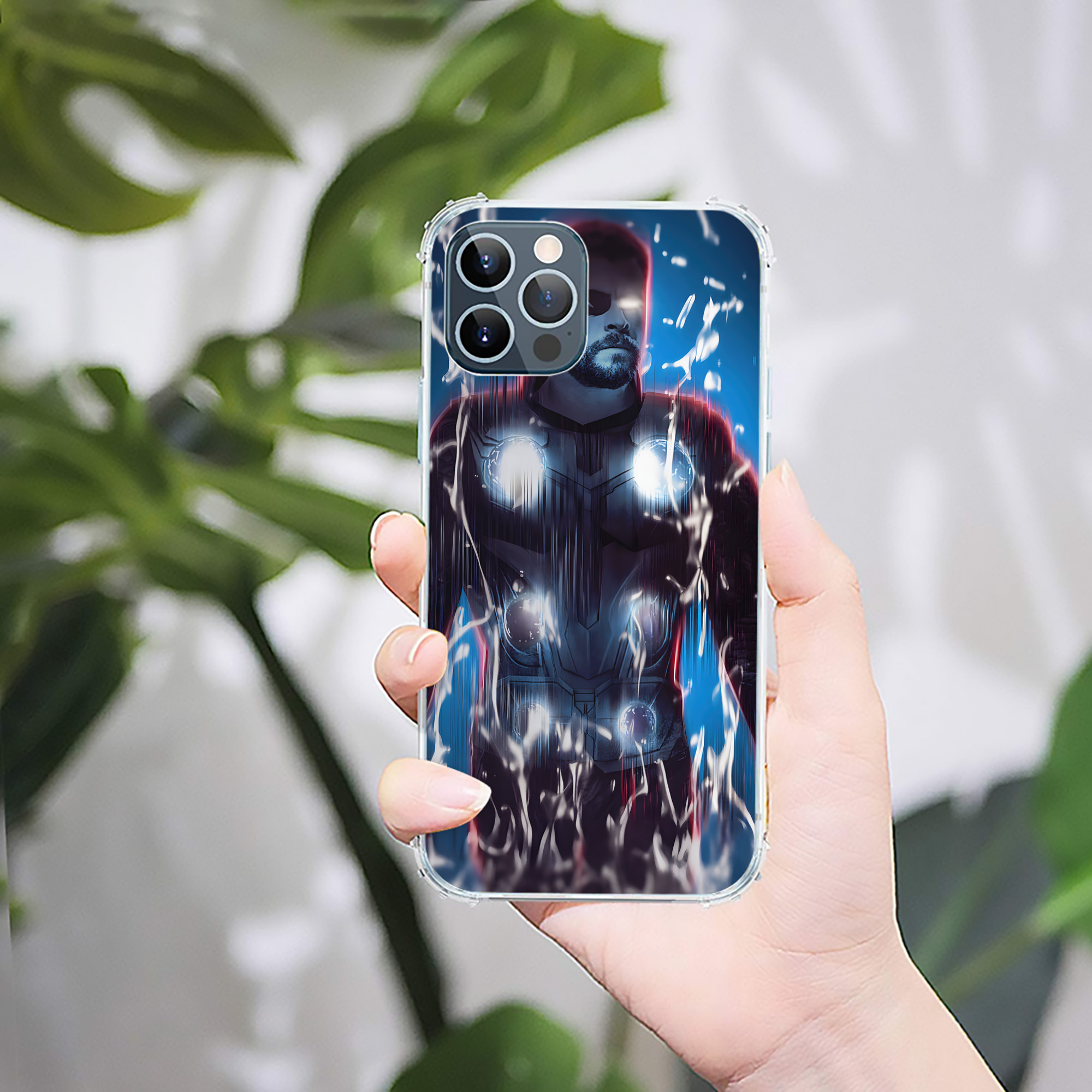 （画像用） アベンジャーズ The Avengers 【iPhone 12シリーズ対応】透明スマホケース（クリアソフトケース）